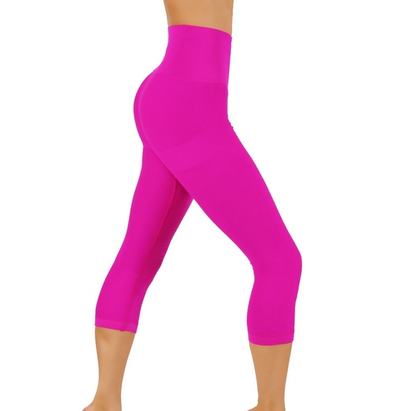 High Compression Pants Capri Leggings - Picture 4 of 4